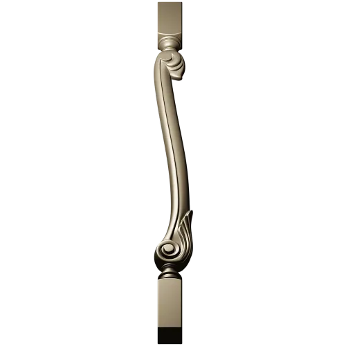 Serpentine Scroll Baluster STL for CNC
