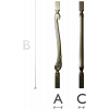 Serpentine Scroll Baluster STL for CNC