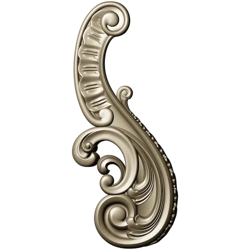 Baroque Acanthus Scroll STL 3D Model for CNC