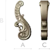 Baroque Acanthus Scroll STL 3D Model for CNC