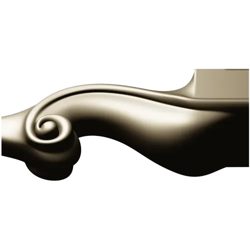 Ornate S-Scroll Baluster STL 3D Model for CNC Milling