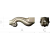 Ornate S-Scroll Baluster STL 3D Model for CNC Milling
