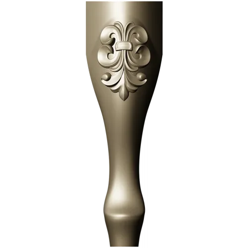 Fleuron Baluster - detailed STL 3D model for CNC milling
