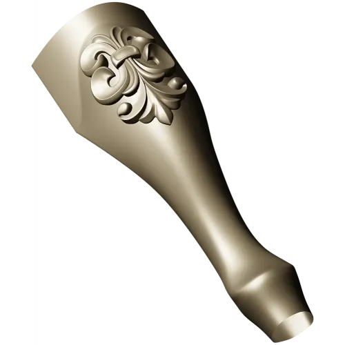 Fleuron Baluster - detailed STL 3D model for CNC milling