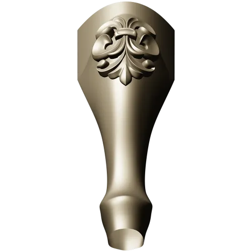 Fleuron Baluster - detailed STL 3D model for CNC milling