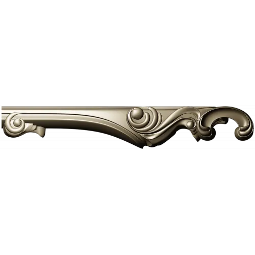Rococo Acanthus Arm STL for CNC Router