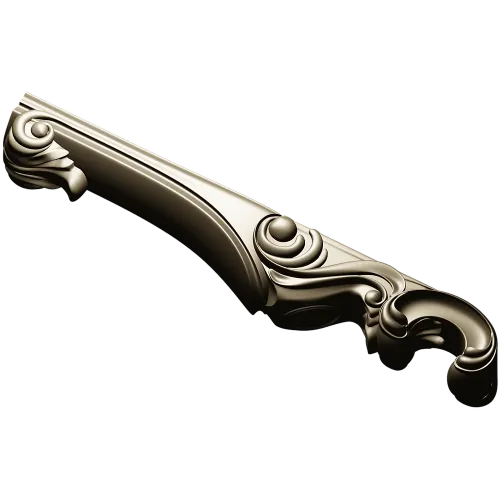 Rococo Acanthus Arm STL for CNC Router
