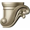 Regal Scroll Corbel - STL 3D model for CNC carving