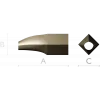 Diamond-Eye Tapered Baluster STL for CNC