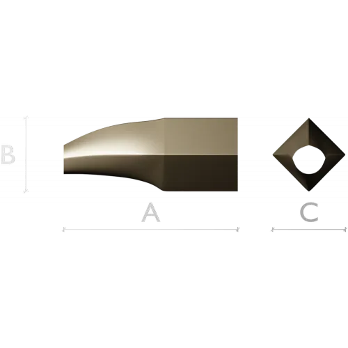 Diamond-Eye Tapered Baluster STL for CNC