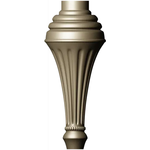 Classic Fluted Baluster STL - CNC Ready 3D Model
