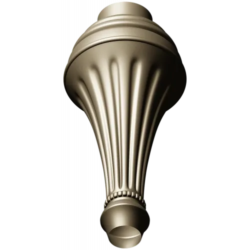 Classic Fluted Baluster STL - CNC Ready 3D Model