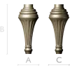 Classic Fluted Baluster STL - CNC Ready 3D Model