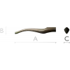 Элегантная ножка Волна - 3D модель stl для ЧПУ
