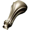 Ornate Shell & Scroll Furniture Leg - STL 3D Model for CNC