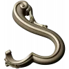 Acanthus S-Scroll - detailed STL 3D model for CNC decorative bracket
