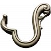 Acanthus S-Scroll - detailed STL 3D model for CNC decorative bracket