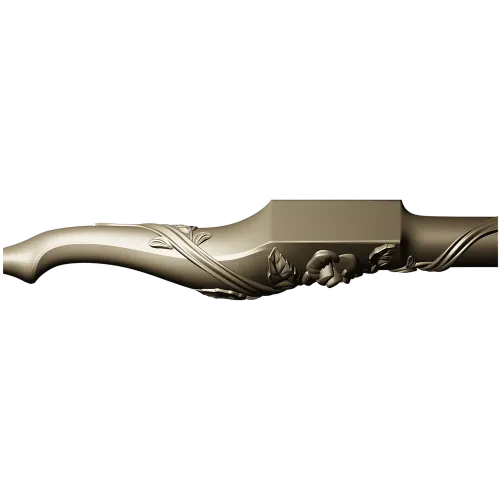 Carved Floral Baluster STL
