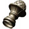 Pinecone Fleur Finial - STL 3D model for CNC carving
