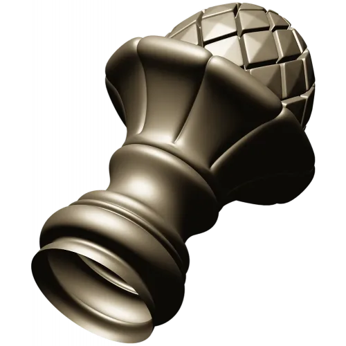 Pinecone Fleur Finial - STL 3D model for CNC carving