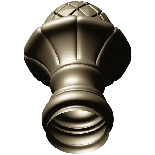 Pinecone Fleur Finial - STL 3D model for CNC carving