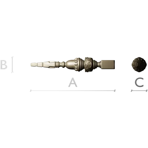 Балясина классическая - 3D модель STL для ЧПУ