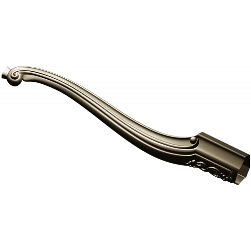 Carved Cabriole Furniture Leg STL for CNC