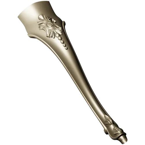 Elegant cabriole furniture leg - STL 3D model for CNC carving