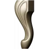 Sculpted Cabriole Furniture Leg STL