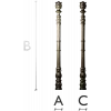 Regal Acanthus Baluster STL 3D model for CNC milling