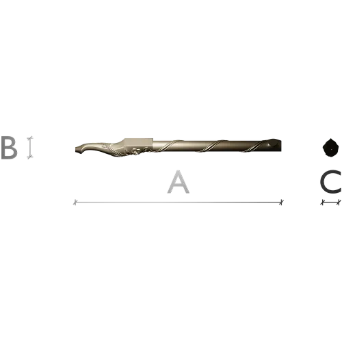 Балясина резная с витым стволом - 3D модель STL для ЧПУ