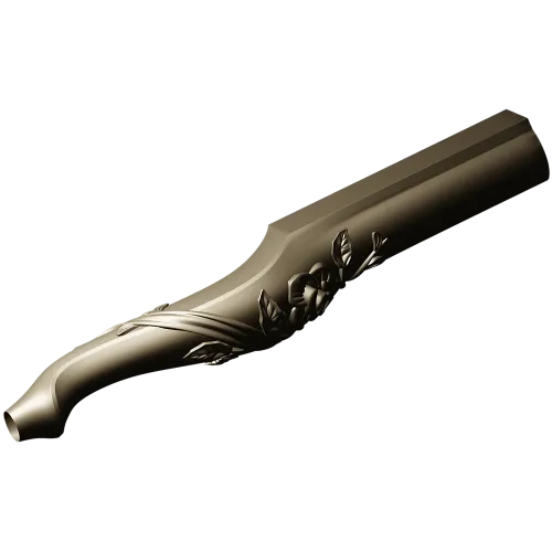 Floral Serpentine Baluster - STL 3D model for CNC wood carving