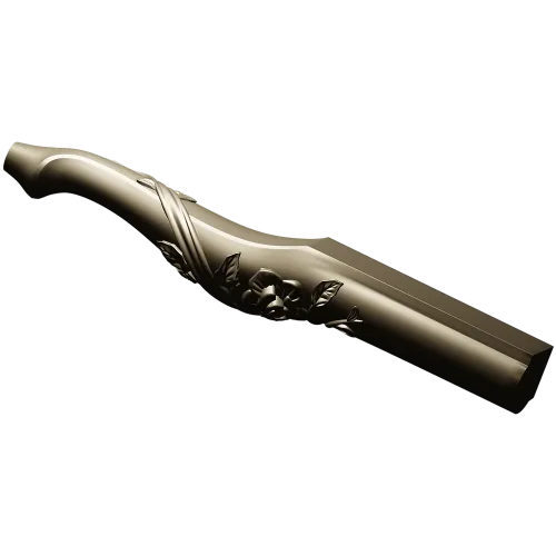 Floral Serpentine Baluster - STL 3D model for CNC wood carving