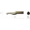 Floral Serpentine Baluster - STL 3D model for CNC wood carving