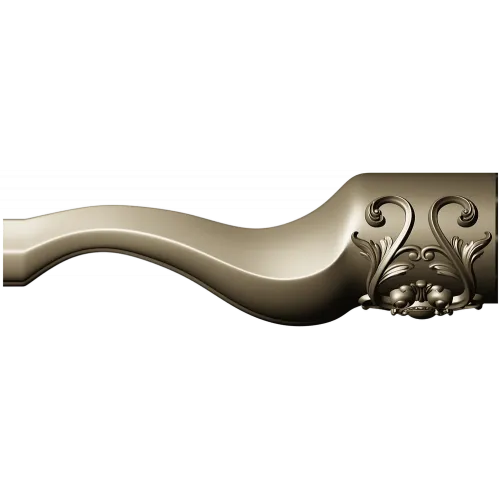 Rococo Curved Leg 3D STL model for CNC milling