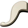 S-shaped Decorative Applique STL for CNC