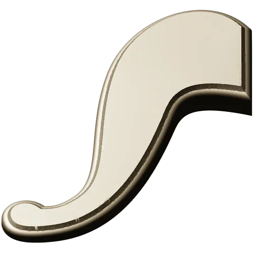 S-shaped Decorative Applique STL for CNC
