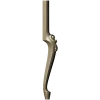 Балясина с декоративной завиткой - 3D модель STL для ЧПУ
