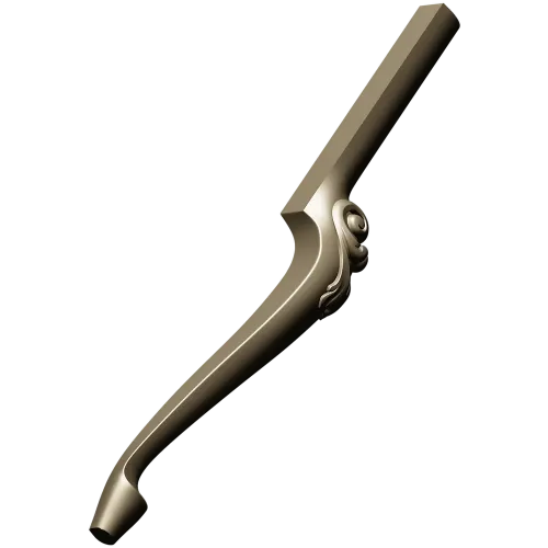 Балясина с декоративной завиткой - 3D модель STL для ЧПУ