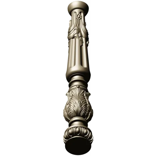 Ornate Acanthus Baluster STL for CNC