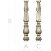 Ornate Acanthus Baluster STL for CNC