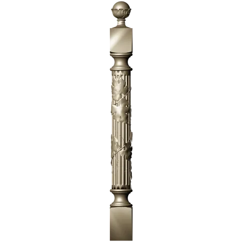 Балясина с лозой - 3D STL модель для ЧПУ