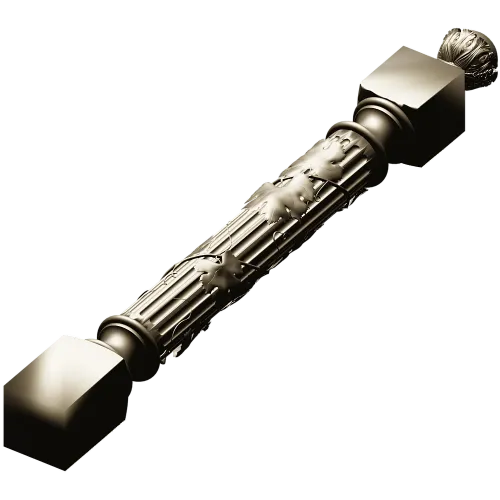 Балясина с лозой - 3D STL модель для ЧПУ