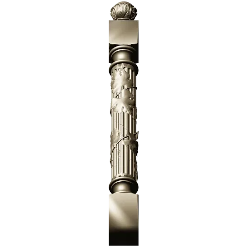 Балясина с лозой - 3D STL модель для ЧПУ