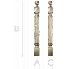 Балясина с лозой - 3D STL модель для ЧПУ