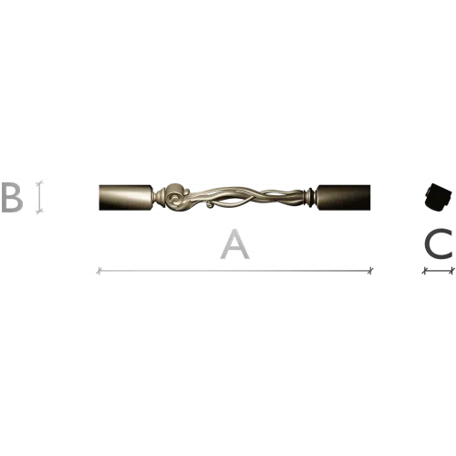 Витая балясина в стиле резьбы - stl модель для ЧПУ