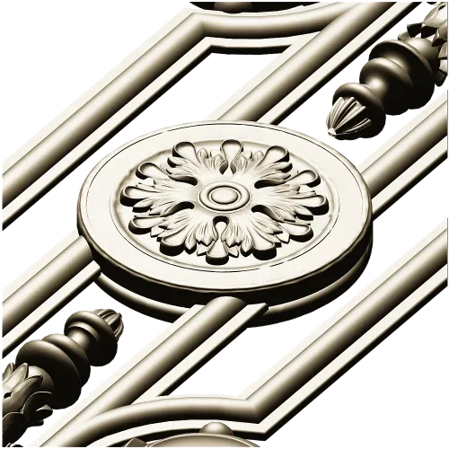 Florentine Medallion Baluster - STL 3D model for CNC