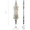 Florentine Medallion Baluster - STL 3D model for CNC