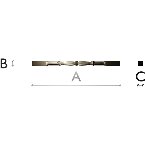 Балясина "Витая Элегантность" - 3D модель в формате STL для ЧПУ