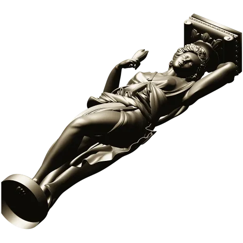 Кариатида-балясина в классическом стиле - 3D модель STL для ЧПУ
